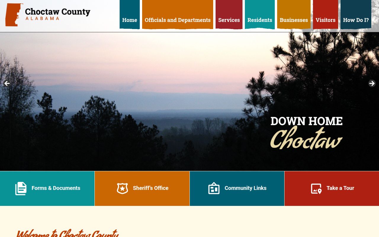 Choctaw County Sheriff's Office website for warrant searches