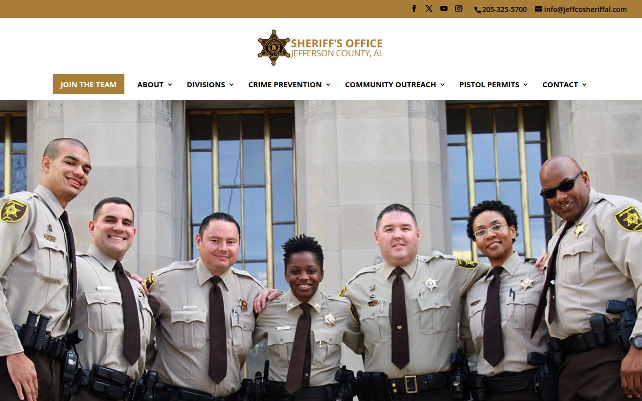 Jefferson County Sheriff's Office website for warrant searches
