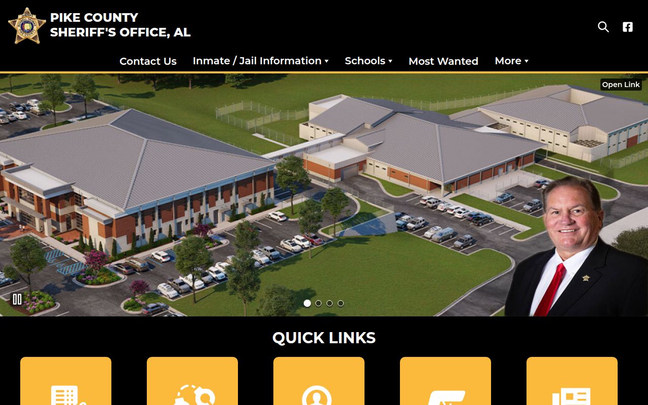 Pike County Sheriff's Office website for warrant searches